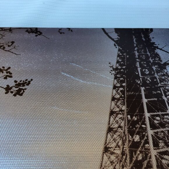 Eiffel Tower Wall Art Hanging Canvas Print Sepia Tone Glossy Paris France Decor - Picture 9 of 12